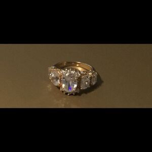 COPY - Gorgeous 18KYGP 4 Ct. Oval & Round Bridal …